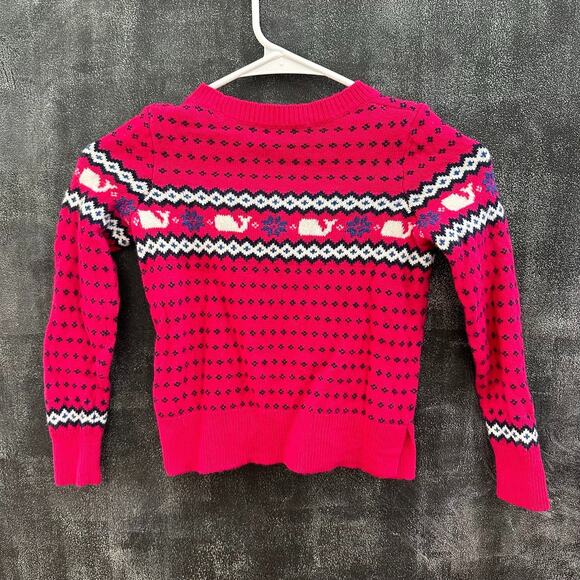 Vineyard Vines Whale Fair Isle Sweater, VGUC, Sz XS (5-6) (5A) - Picture 5 of 5